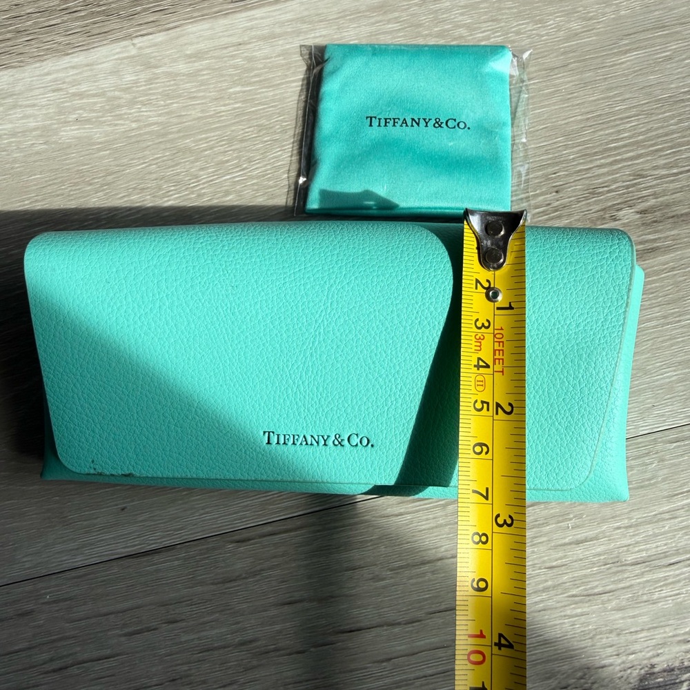 Tiffany & Co. Glasses Case and Wipe Cloth, Aqua Blue - Picture 13 of 17